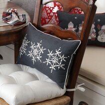 Black shop christmas pillows